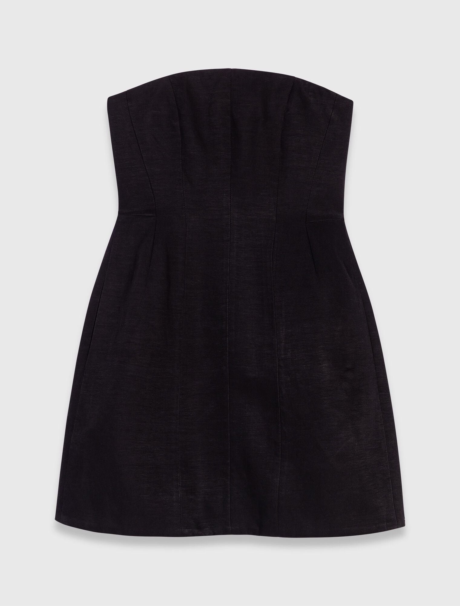 Đầm ngắn linen hai dây tháo rời